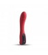 VIBRADOR SILICONA PUNTO G RECARGABLE ROJO