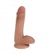FINE DILDO WITH FLESH TESTICLES EASY RIDERS 15'25 CM
