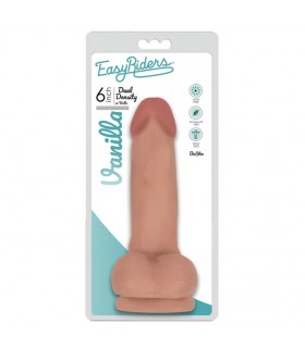 DILDO FINO C/ TESTÍCULOS FLESH EASY RIDERS 15'25 CM