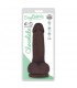 DILDO FINO CHOCOLATE C/ TESTÍCULOS EASY RIDERS 15'25 CM