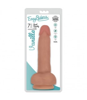 DILDO FINO C/ TESTÍSCULOS FLESH EASY RIDERS 17'80 CM