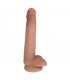 FINE DILDO WITH FLESH TESTICLES EASY RIDERS 20'30 CM