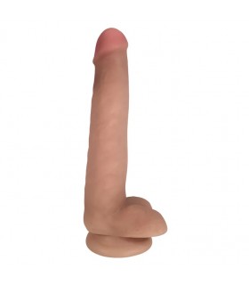 FINE DILDO WITH FLESH TESTICLES EASY RIDERS 20'30 CM