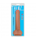 DILDO FINE CON TESTICOLI DI CARNE SOTTILE 20'30 CM