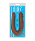 DOPPIO DILDO FINE THINZ CIOCCOLATO 33 CM