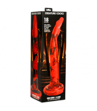 KING COBRA XL SILIKONDILDO 45'7 CM