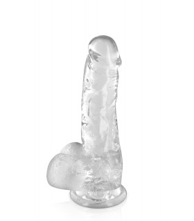 DILDO JELLY M TRANSPARENT 17"5 CM