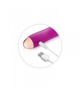 MINI RECHARGEABLE SILICONE VIBRATOR ROCKET PINK