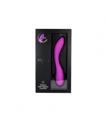 RECHARGEABLE TAPPING VIBRATOR V8 PURPLE