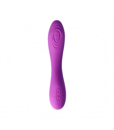 RECHARGEABLE TAPPING VIBRATOR V8 PURPLE
