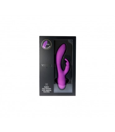 V9 RECHARGEABLE TAPPING VIBRATOR PURPLE