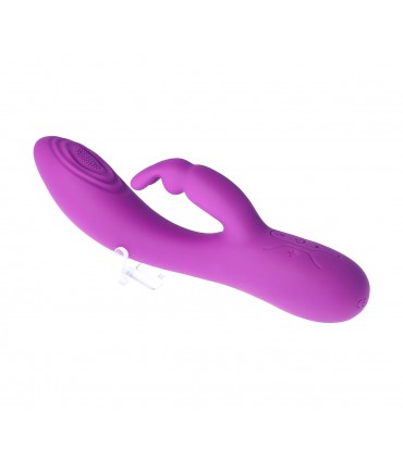 V9 RECHARGEABLE TAPPING VIBRATOR PURPLE