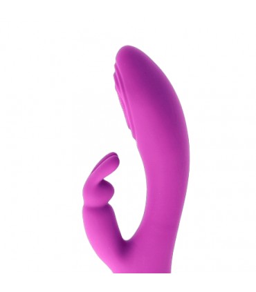 V9 RECHARGEABLE TAPPING VIBRATOR PURPLE