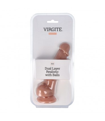 DUAL LAYER REALISTIC 18'5CM WITH BALLS R33