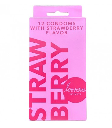 STRAWBERRY CONDOMS 53 MM 12 UNITS