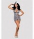 STEWARDESS 3-PCS COSTUME GREY   S/M