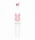 COSTUME CONIGLIETTO 4 PEZZI ROSA S/M