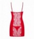 HEARTINA CHEMISE & THONG RED S/M