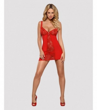 HEARTINA CHEMISE & THONG ROT L/XL