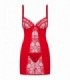 HEARTINA CHEMISE & THONG RED  L/XL