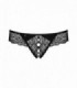 MIAMOR CROTCHLESS THONG BLACK 2XL/3XL