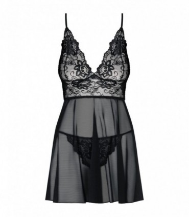 IDILLIA BABYDOLL & STRING NOIR 2XL/3XL