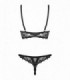 LETICA 2-PCS CUPLESS SET BLACK  S/M
