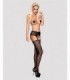 GARTER STOCKINGS S307 BLACK XL/XXL