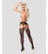 GARTER STOCKINGS S307 BLACK XL/XXL