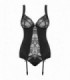 HEARTINA CORSET & THONG BLACK L/XL