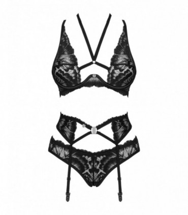 ALESSYA 3-TEILIGES SET SCHWARZ M/L