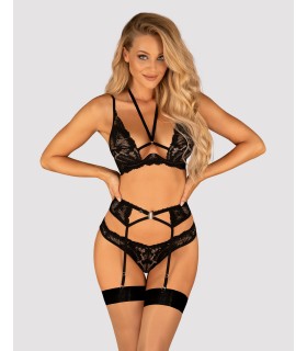 ALESSYA 3-TEILIGES SET SCHWARZ M/L