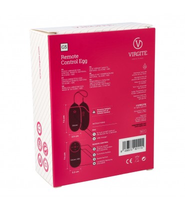 HUEVO VIBRADOR G5 RECARGABLE NEGRO