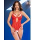 CR4689 RED OPEN BODYSUIT L