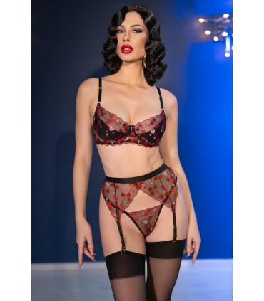 CR4694 SET 4 PEZZI ROSSO/NERO M