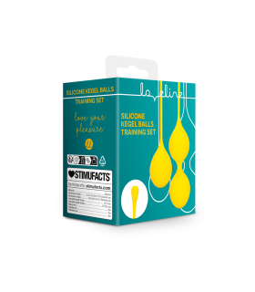 SET DA ALLENAMENTO PALLE CINESI KEGEL IN SILICONE GIALLO