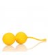 YELLOW SILICONE CHINESE KEGEL BALLS TRAINING SET