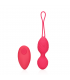 VIBRATING EGG WITH REMOTE CONTROL SILICONE STRAWBERRY