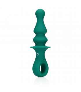 VIBRATEUR ANAL EN SILICONE VERT STRIÉ Pawn