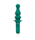 VIBRADOR ANAL SILICONA PAWN ESTRÍADO VERDE