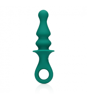 PAWN GESTREIFTER GRÜNER ANALVIBRATOR AUS SILIKON