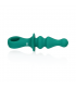 VIBRADOR ANAL SILICONA PAWN ESTRÍADO VERDE