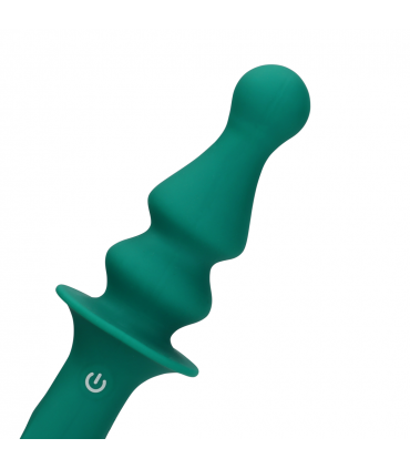 PAWN GESTREIFTER GRÜNER ANALVIBRATOR AUS SILIKON