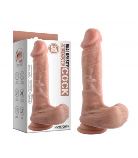 REALISTISCHER PENIS AUS SILIKON MIT DOPPELTER DICHTE, FLEISCH 20,8 CM