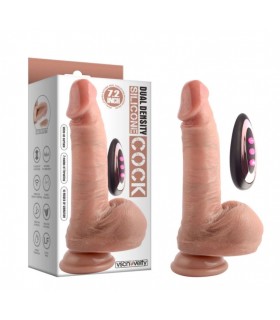 DOPPELDICHTE-SILIKON-PENIS AUF UND AB MIT FLESH CONTROL 18'3 CM