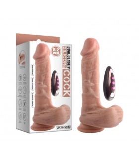 PENE IN SILICONE A DOPPIA DENSITÀ SU E GIÙ CON FLESH CONTROL 20'8 CM