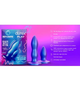 ENSEMBLE DE PLUG ANAL DUREX PROFONDEUR ET PLUS PROFONDE