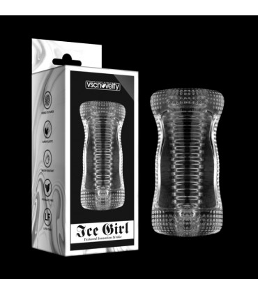 MASTURBATEUR ICE GIRL TRANSPARENT STRIÉ