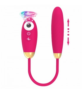 VIBRATORE CLITORIALE VIBE CON UOVO ROSA