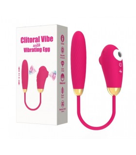 VIBRATEUR CLITORIAL VIBE AVEC OEUF ROSE